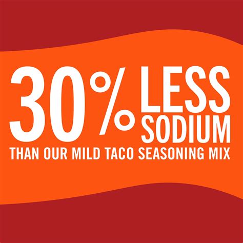 Mccormick Mild Taco Seasoning Mix 30 Less Sodium 1 Oz Mixed Spices And Seasonings