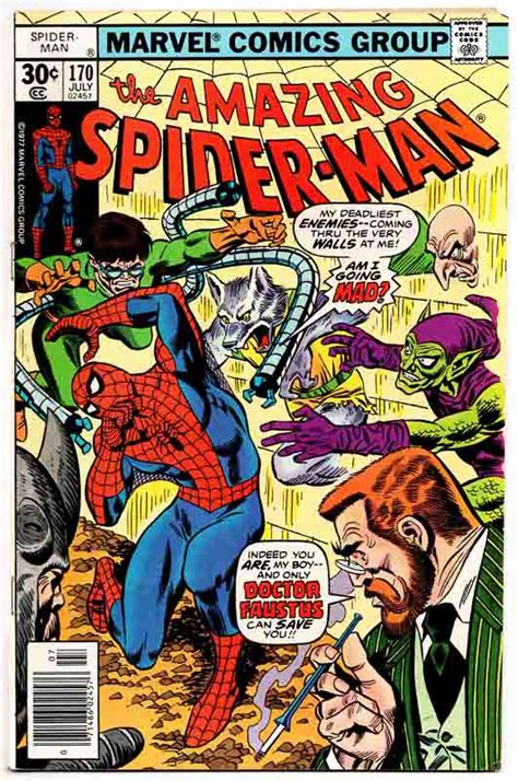 Amazing Spider-Man #170 FN Mark Jewelers Variant 1977 Marvel Comics ...