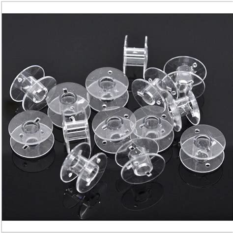 Aliexpress Buy 50Pc Clear Empty Bobbins Plastic Spools For Sewing