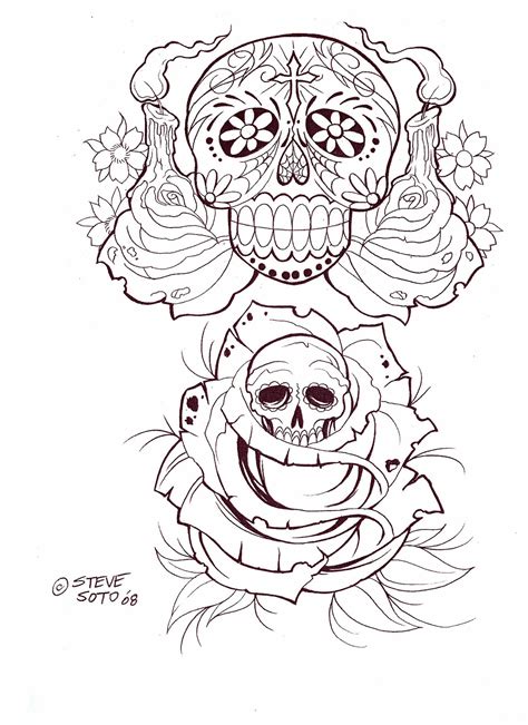 Steve Soto Tattoo Sketchbooks Vk Sketch Book Skulls Drawing