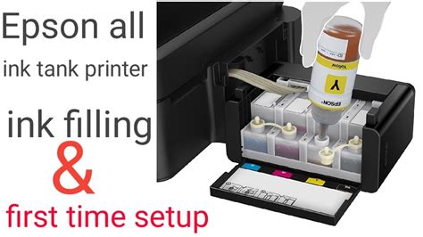 How To Fill Ink And First Time Setup In Epson L361 Ink Tank Printer