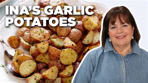 Recipe Of The Day Inas 5 Star Garlic Roasted Potatoes Food Network Youtube