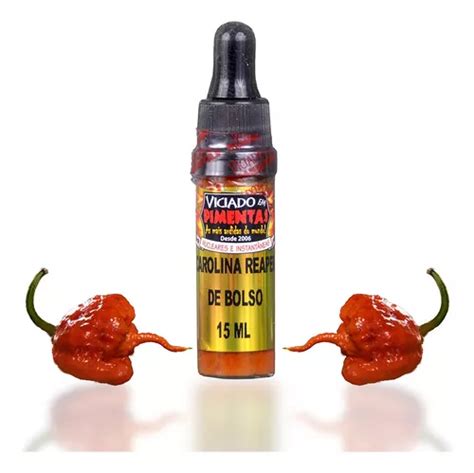 Molho De Pimenta Carolina Reaper Original Sem Glúten 15 Ml MercadoLivre