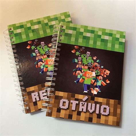 Caderno Personalizado Minecraft L A Foto E Arte Elo