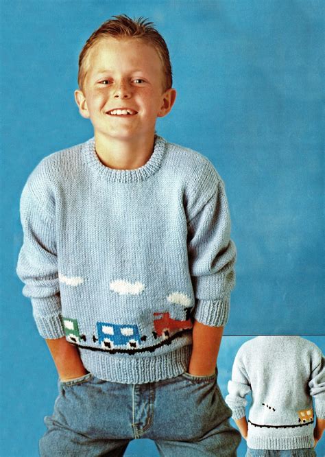 simple baby boy sweater knitting pattern free download 9