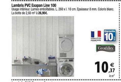 Offre Lambris Pvc Exapan Country Grosfillex Chez Tridome