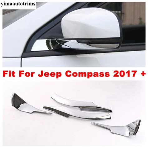 Chrome Rearview Side Door Mirror Ruing Protective Cover Trim Strip