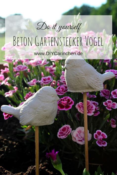 Gartenstecker Aus Beton Selber Machen Ideen Und Inspiration