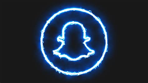 Neon Dark Purple Snapchat Logo