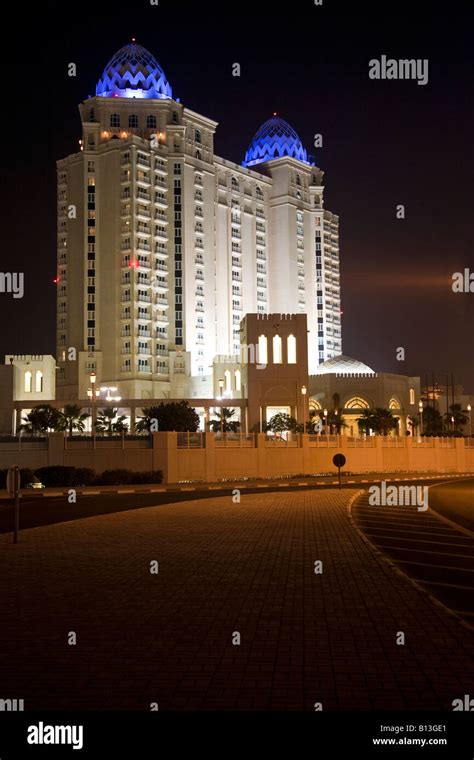 EXTERIOR OF THE NEW FIVE STAR LUXURY FOUR SEASONS HOTEL IN DOHA QATAR ...