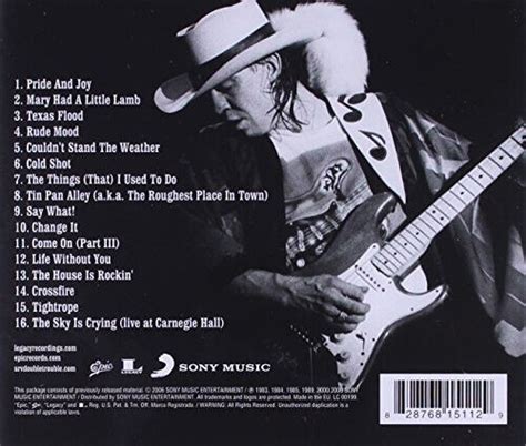 The The Real Deal Greatest Hits Vol 1 By Stevie Ray Vaughan Double