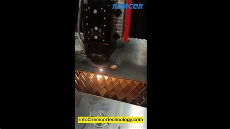 Remcor Technology 12kw Fiber Laser Cutting Machine Cut Ss400 8mm Youtube