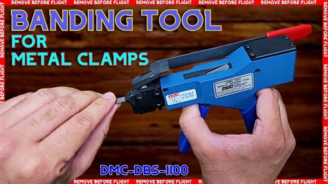 BANDING TOOL FOR METAL CLAMPS PARTNUMBER DMC DBS 1100 Dmc YouTube