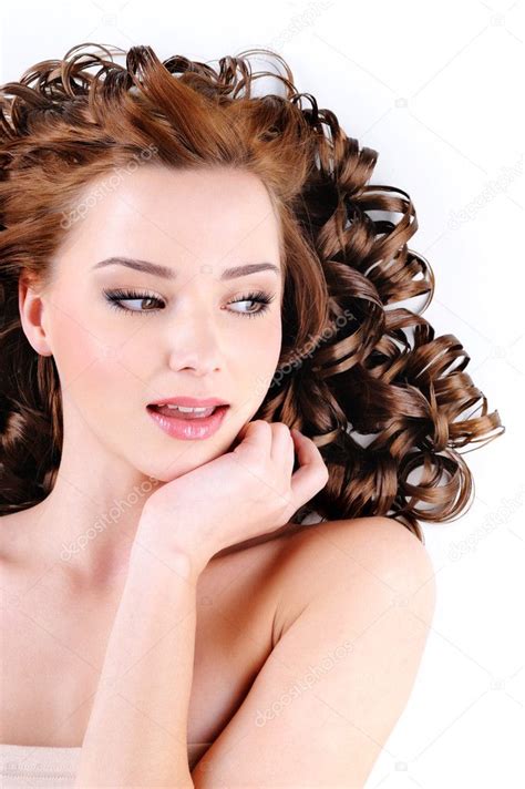 Woman With Long Ringlets Hairs — Stock Photo © Valuavitaly 2552452