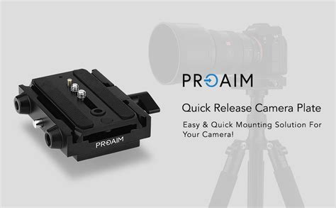 Proaim Quick Release Camera Plate For Dslr Cameras P Qrs Amazon