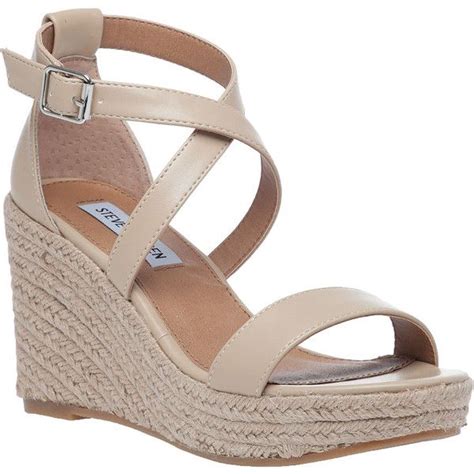 Steve Madden Montaukk Natural Strappy Wedge Sandal Strappy Wedges