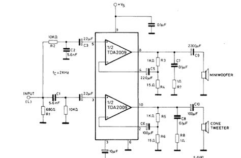 Amplificador Tda De W Con Booster De Agudos Cir S