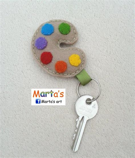 Felt Key Ring Felt Keychain Felt Crafts Felt Keyring