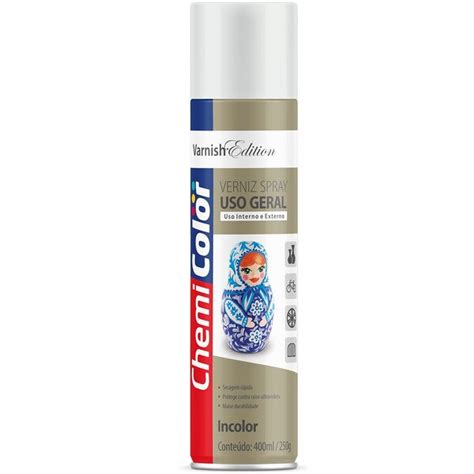 Chemicolor Verniz Spray Incolor Brilhante Patria Unida