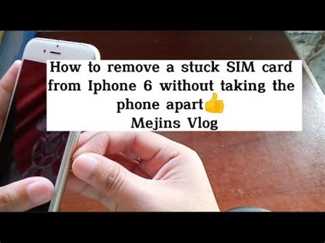 How To Remove S Stuck Sim Card From Iphone Without Taking Phone Apart