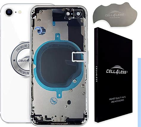 Iphone Se 2020 Back Housing Assembly Metal Midframe Wback Glass S