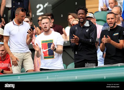 Elina Svitolinas Coach Andy Bettles With Gael Monfils On Day Ten Of