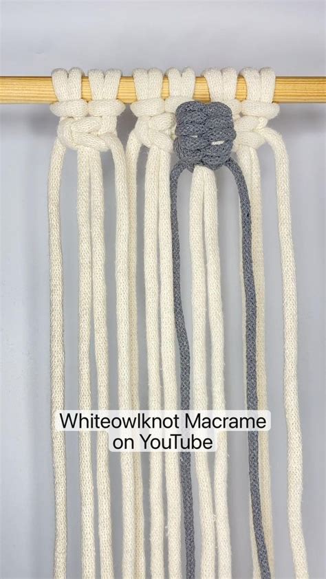 Macrame Knots And Patterns Whiteowlknot Macrame On Youtube Macrame