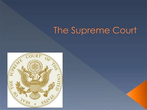 Ppt The Supreme Court Powerpoint Presentation Free Download Id2270593