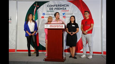 EN VIVO Conferencia de prensa de la Dip Salma Luévano Luna MORENA