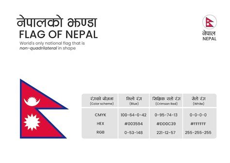 Bandeira Do Nepal Vetor Premium