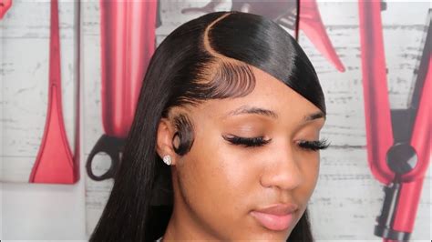 Very Detailed Side Part Swoop Frontal Wig Install Ft Isee Hair Youtube