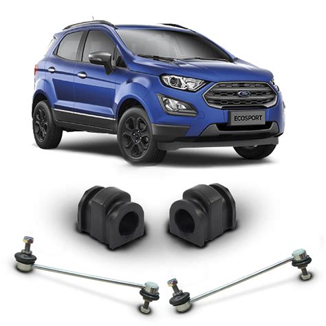 Par Bieleta Kit Bucha Barra Estabilizadora Suspensão Dianteira Ford New