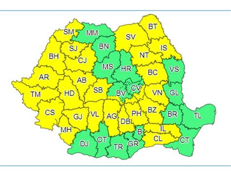 Cod galben de vreme rea în Prahova Anunțul ANM de ultimă oră