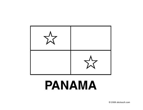 Flag Of Panama Coloring Page Worksheet For 3rd 4th Grade Lesson Planet