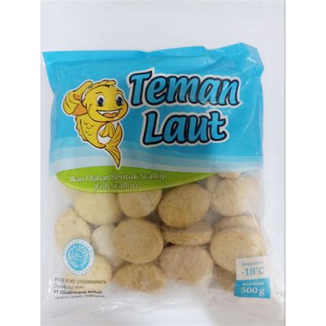 Jual Teman Laut Ikan Olahan Bentuk Scallop 500gr Shopee Indonesia