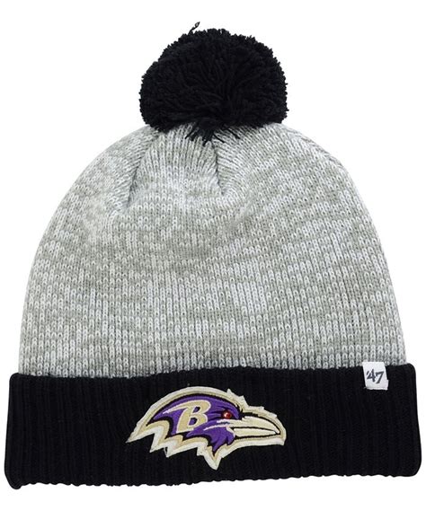 47 Brand Baltimore Ravens Coverage Knit Hat Macys