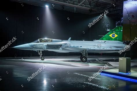 First Saab Gripen E Fighter Handed Editorial Stock Photo - Stock Image ...