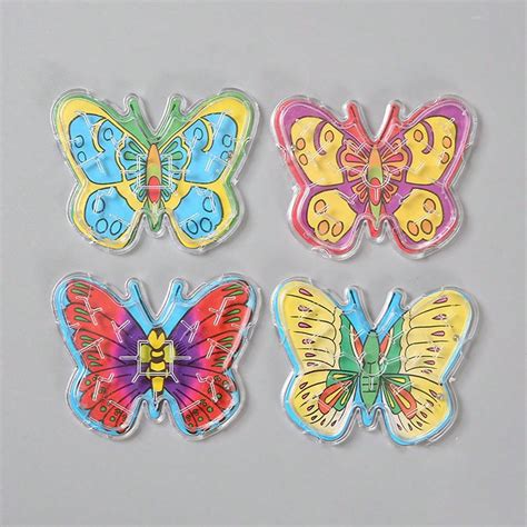 6 Piezas De Color Al Azar Mini Con Mariposa Pista De Laberinto Juguetes