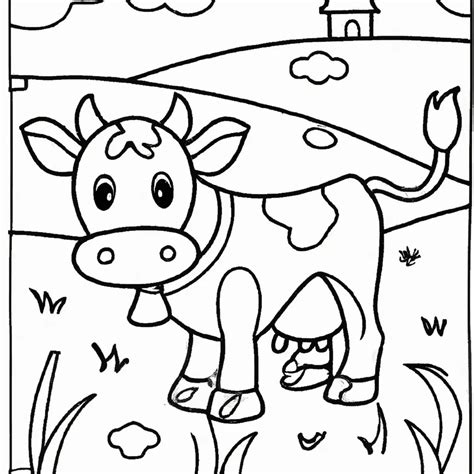 Colorir é Divertido Desenhe Uma Vaca E Se Divirta