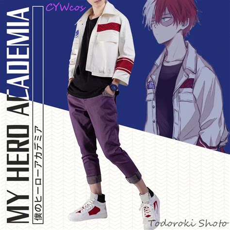 My Hero Academia Anime Cosplay Todoroki Shoto Cartoon Cosplay Costume