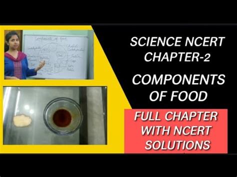 Components Of Food Class Science Ncert Chapter Full Chapter