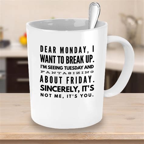 I Hate Mondays Coffee Mug, Funny Coffee Mug, Morning Mug, Monday Mug ...