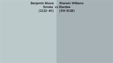 Benjamin Moore Smoke 2122 40 Vs Sherwin Williams Stardew SW 9138