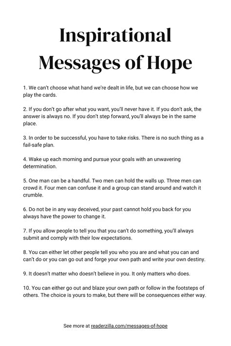 200 inspirational messages of hope and encouragement – Artofit