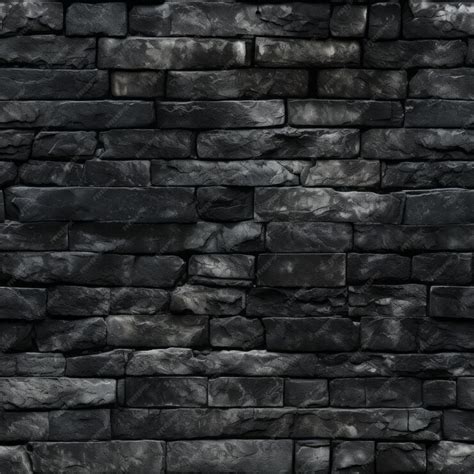 Premium Photo | Seamless Texture of a Black Brick Wall