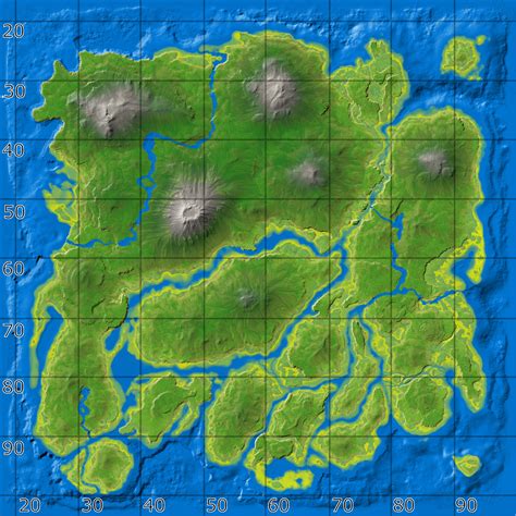 Ark Survival Crystal Isles Map