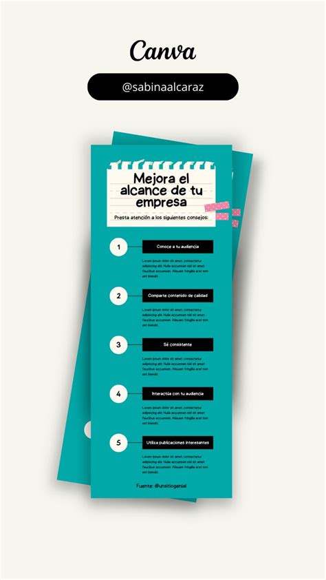 Plantilla De Canva Gratuita Para Infograf A De Pasos Instrucciones