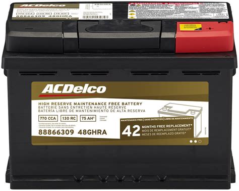 Vehicle Battery 42 Month Warranty High Reserve Acdelco 48ghra For Sale Online Ebay