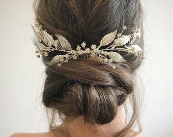 Greek Goddess Bridal Hair Comb Wedding Gold Headpiece Etsy