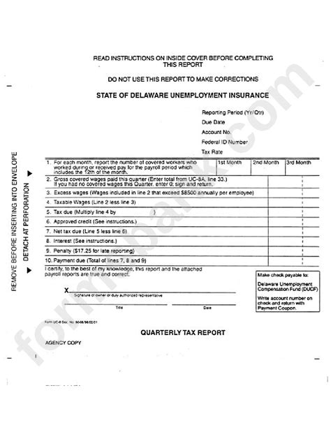 De Division Of Unemployment Insurance Financial Report